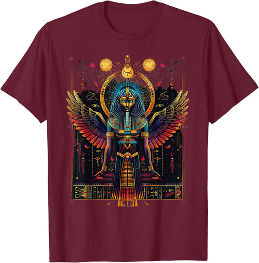 Ancient Egypt Mythology Egyptian Gods T-Shirt - T-Shirt | Maroon