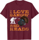 I Love Bangin' Red Heads Turkey Hunting Lovers T-Shirt - T-Shirt | Maroon
