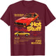 Ford - Mustang 1981 Hot Stuff with Pony Logo T-Shirt - T-Shirt | Maroon