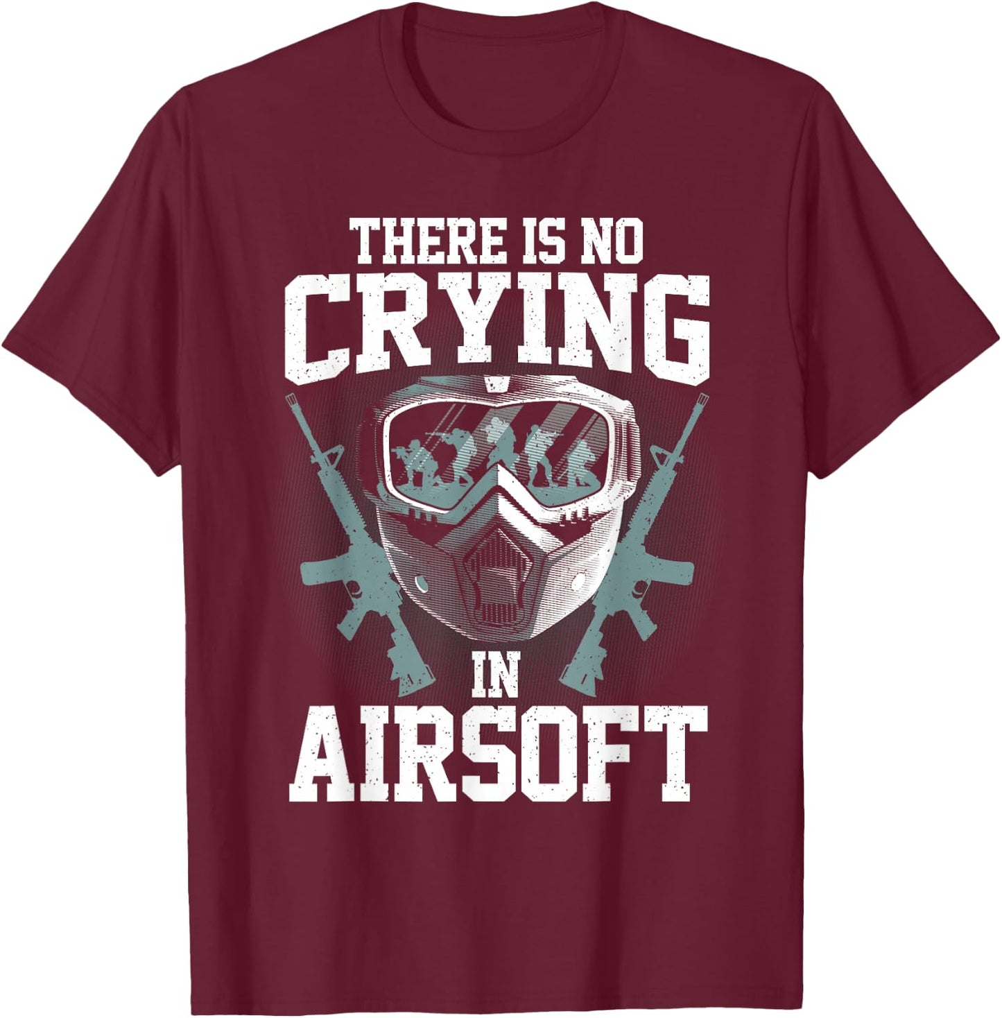 Funny Airsoft Art Women Shooting Airsoft Gun Lover T-Shirt - T-Shirt | Maroon