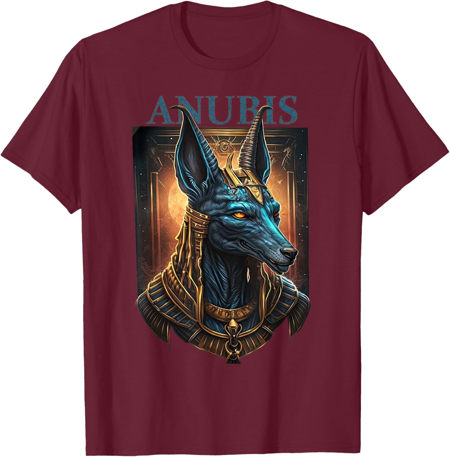Anubis Ancient Egyptian God Of Dead Egypt Mythology Item T-Shirt - T-Shirt | Maroon