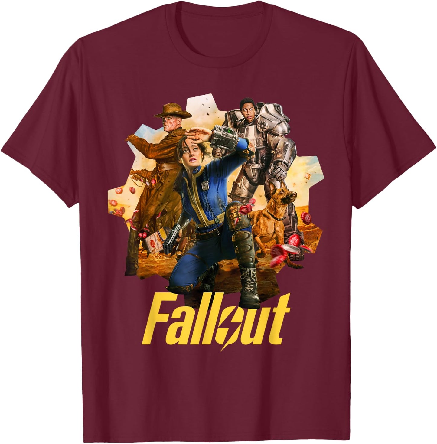 Fallout - Ensemble T-Shirt - T-Shirt | Maroon