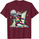 Aesthetic Hippo Disco T-Shirt - T-Shirt | Maroon