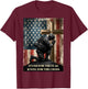 I Stand for The Flag and Kneel for The Cross US Flag USA T-Shirt - T-Shirt | Maroon