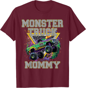 Monster Truck Mommy Monster Truck Are My Jam Truck Lovers T-Shirt - T-Shirt | Maroon