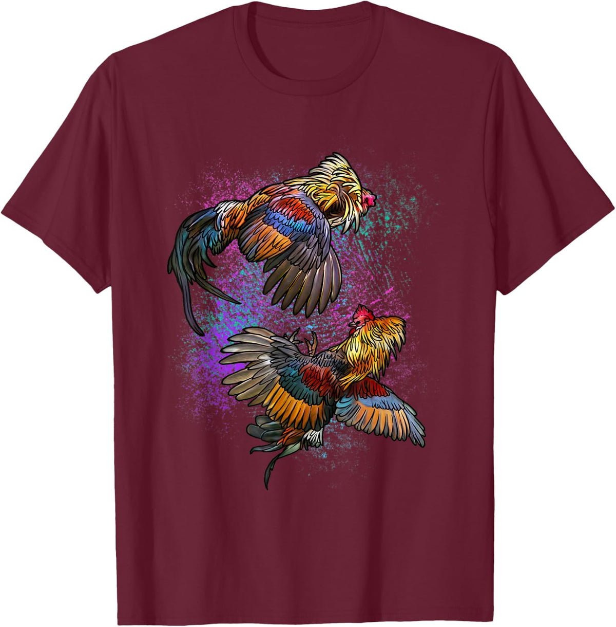 Peleas De Gallos Cockfighter Game Fowl Cockfighting Rooster T-Shirt - T-Shirt | Maroon