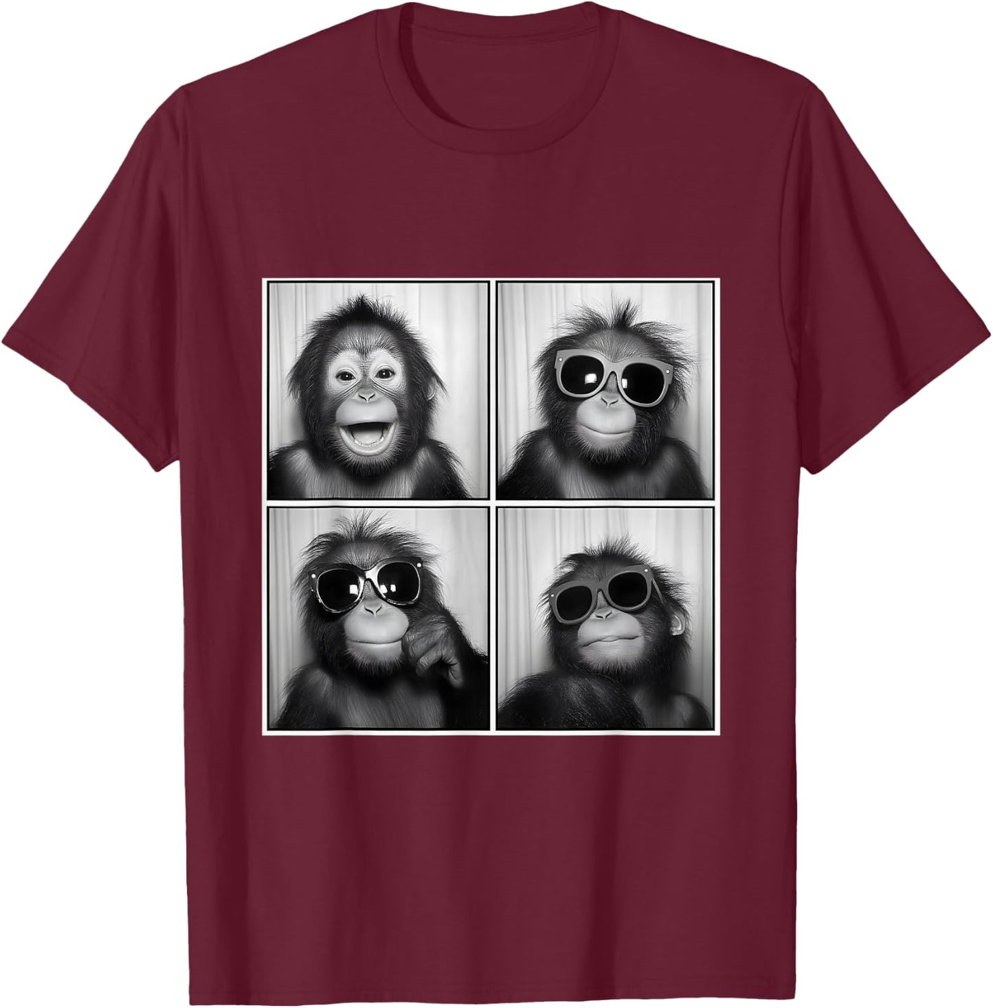 Orangutan baby sunglasses cute orangutan cute T-Shirt - T-Shirt | Maroon