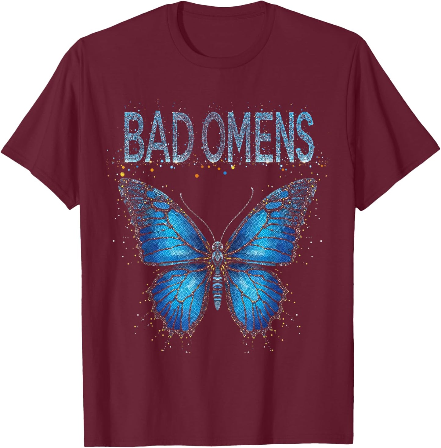 Bad Omens Moth T-Shirt - T-Shirt | Maroon