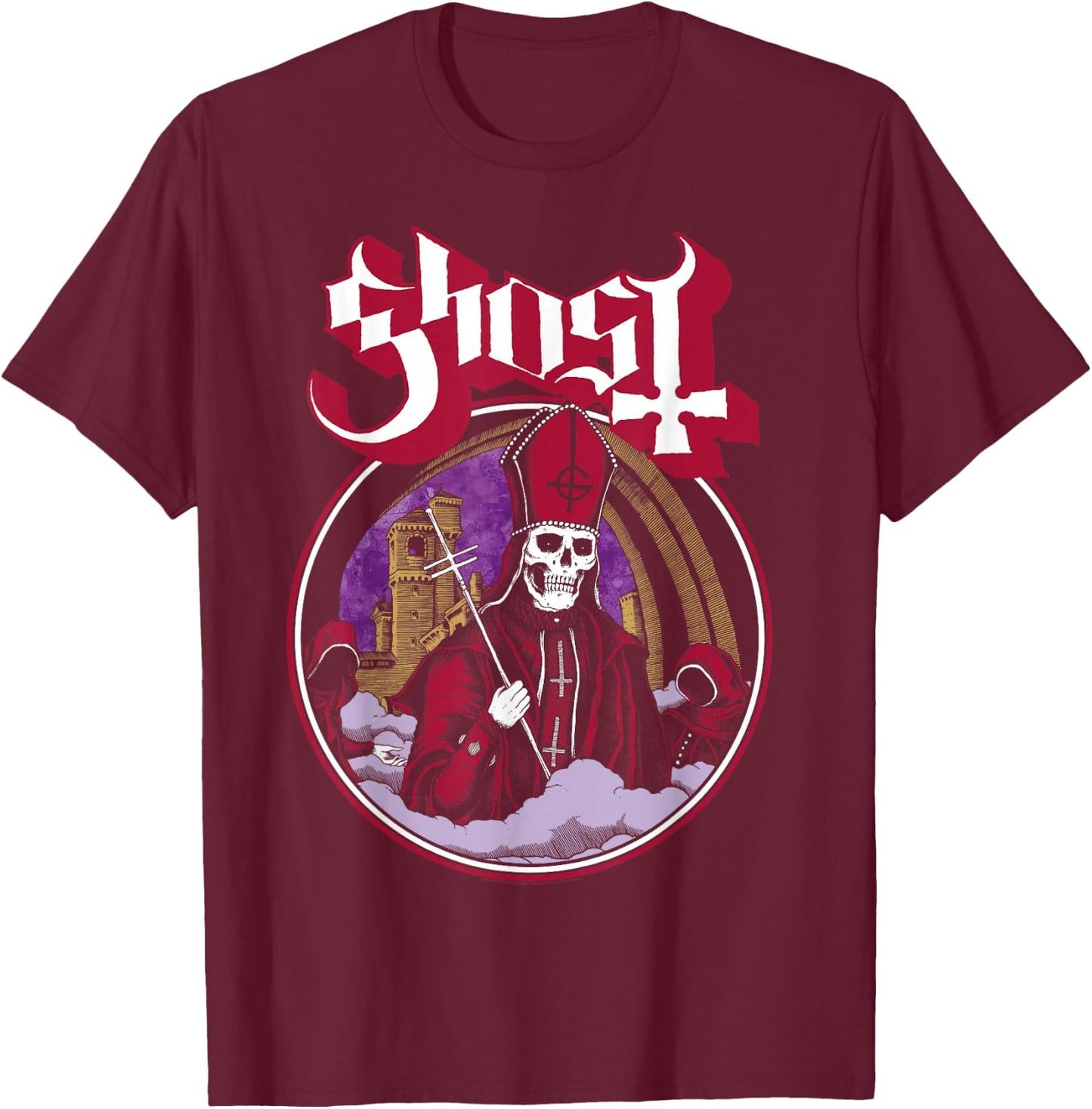 Ghost – Secular Haze Colorization T-Shirt - T-Shirt | Maroon