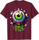 Summer & Festival - Trippy Surreal Psychedelic Eye Art Men Women Girls Kids T-Shirt - T-Shirt | Maroon