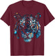 Tiger Polygon Artwork - Colourful Animal Art Tiger T-Shirt - T-Shirt | Maroon