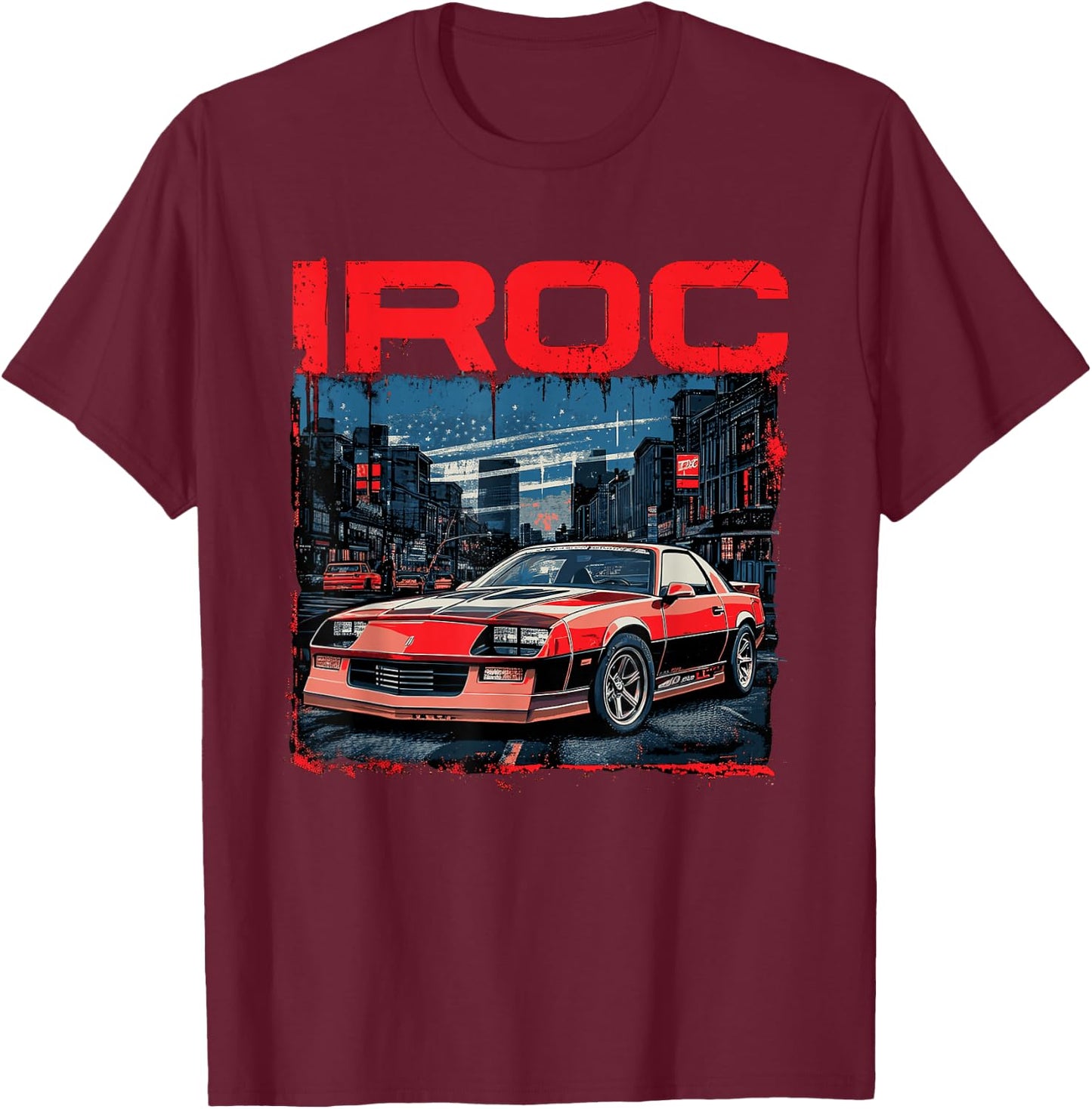 IROC 1980's, IROC-Z Muscle Car American Muscle Retro classic T-Shirt - T-Shirt | Maroon