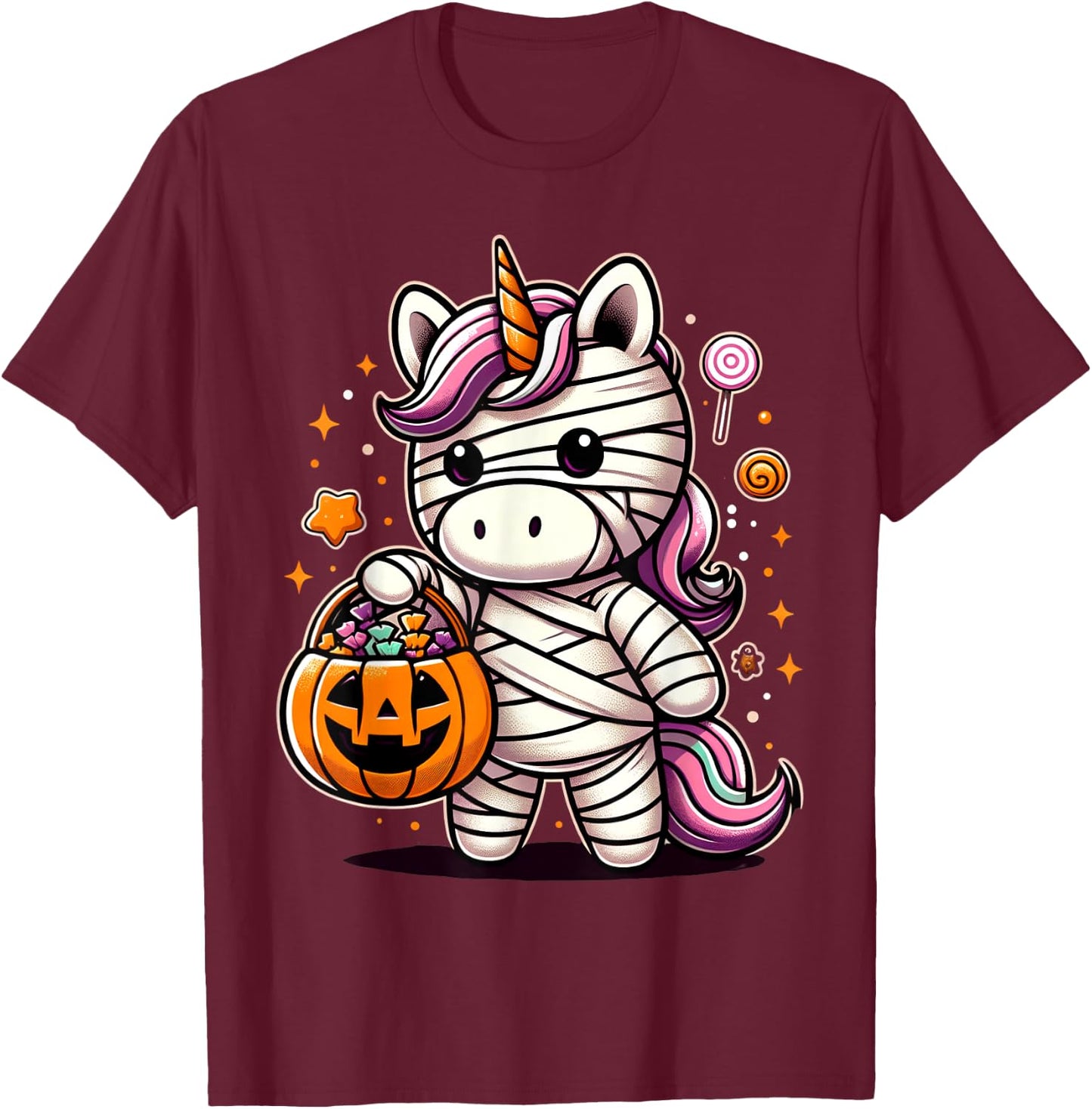 Cute Unicorn Halloween Costume Toddler Kids Boys & Girls T-Shirt - T-Shirt | Maroon