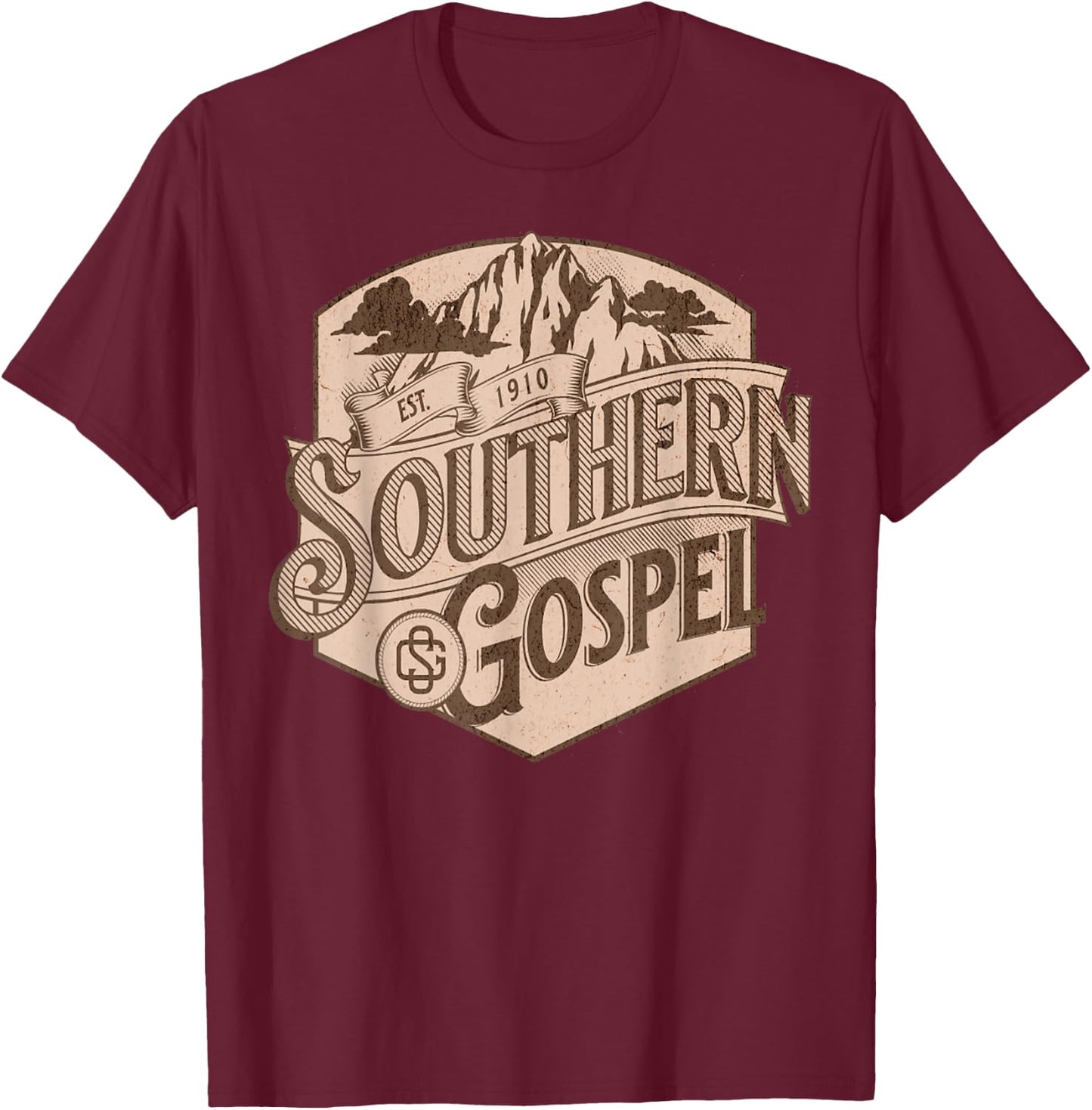 Southern Gospel Music - Religious Music - Hymns T-Shirt - T-Shirt | Maroon