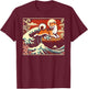 Shiba Inu Japanese Art Graphic Design T-Shirt - T-Shirt | Maroon