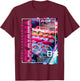Okayama City 80s Synthwave Sushi Japan Okayama T-Shirt - T-Shirt | Maroon