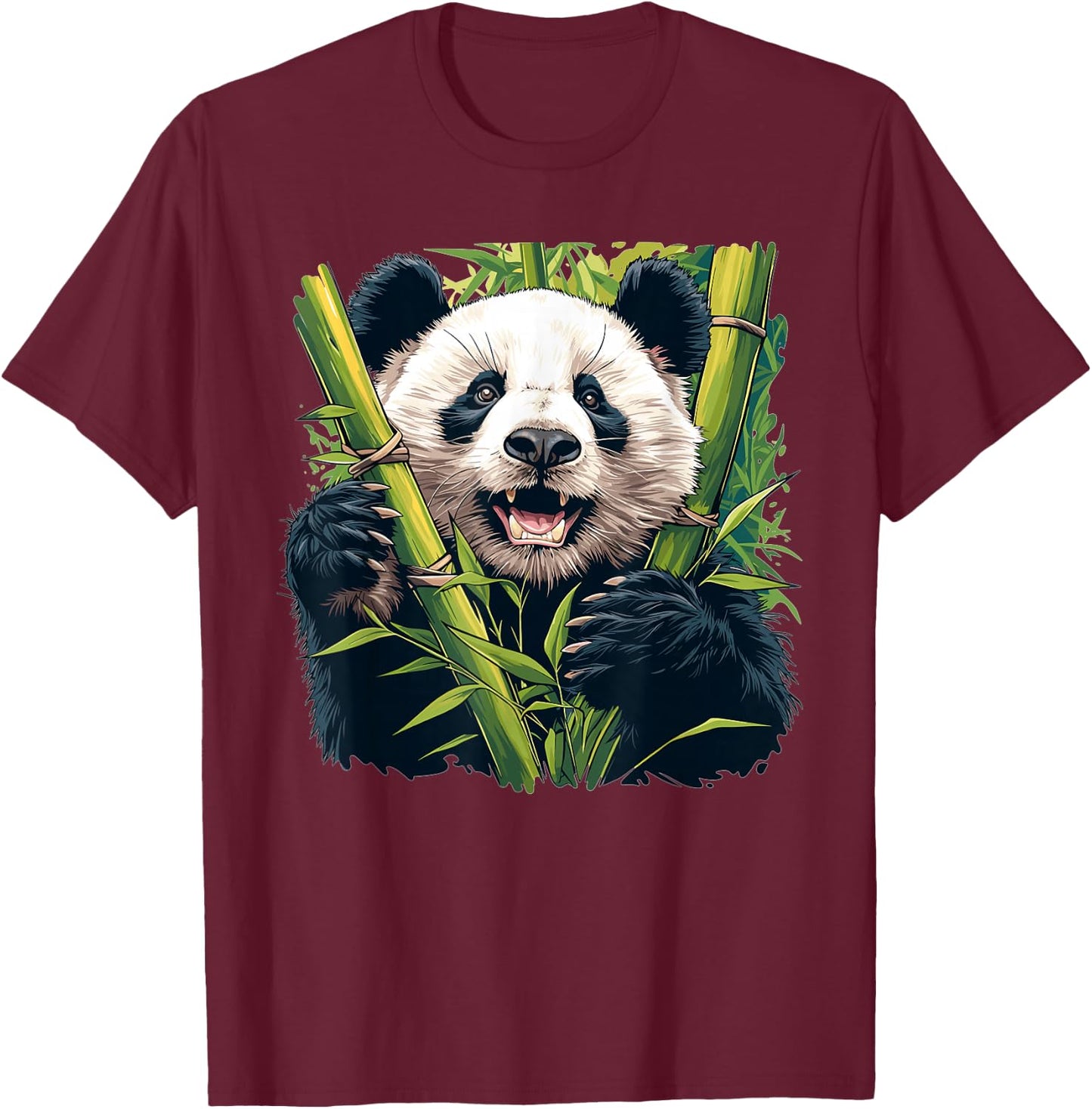Giant Pandas Giant Panda T-Shirt - T-Shirt | Maroon