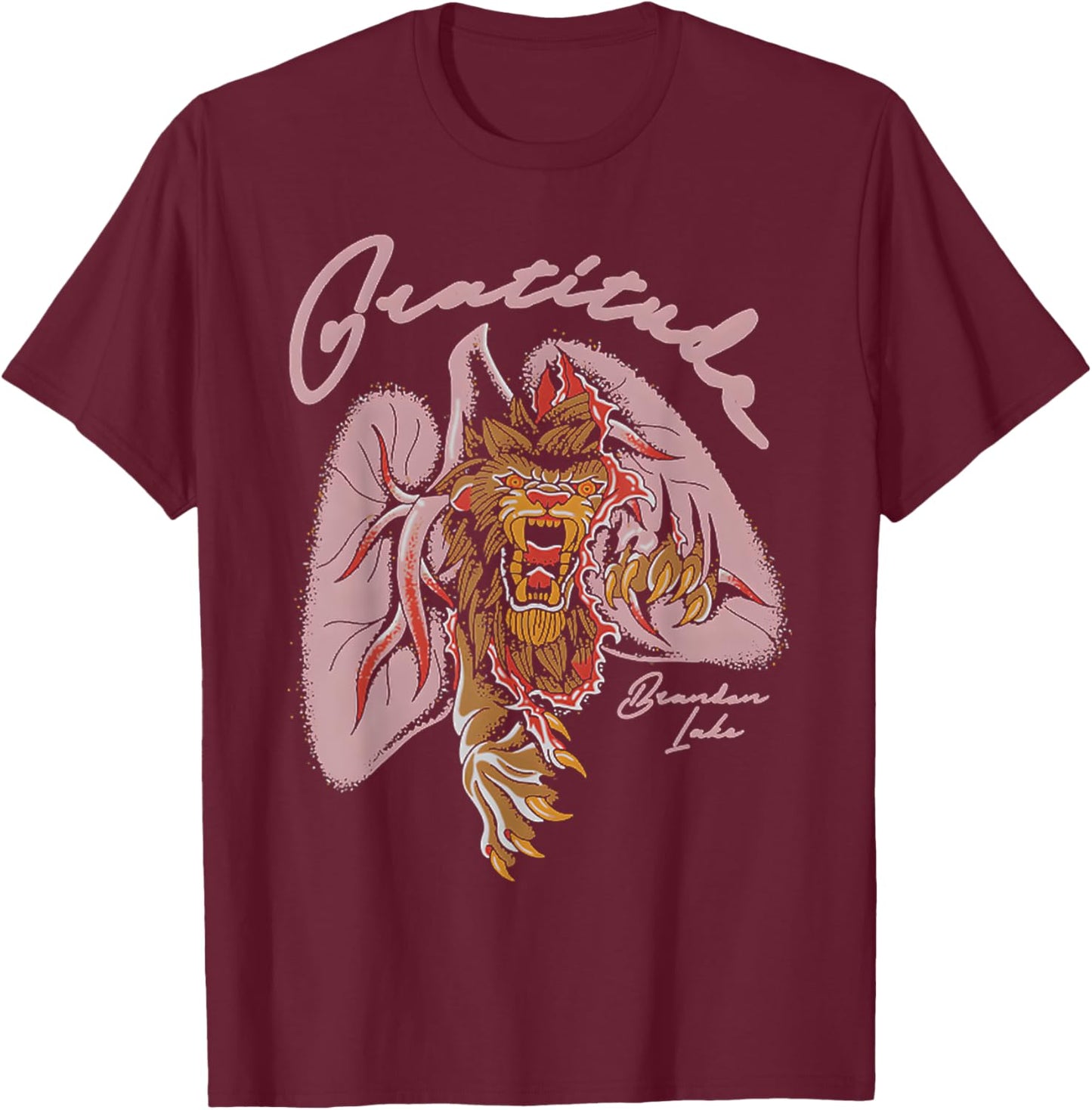 Funny Quote Gratitude God Christian Faith Inspirational T-Shirt - T-Shirt | Maroon