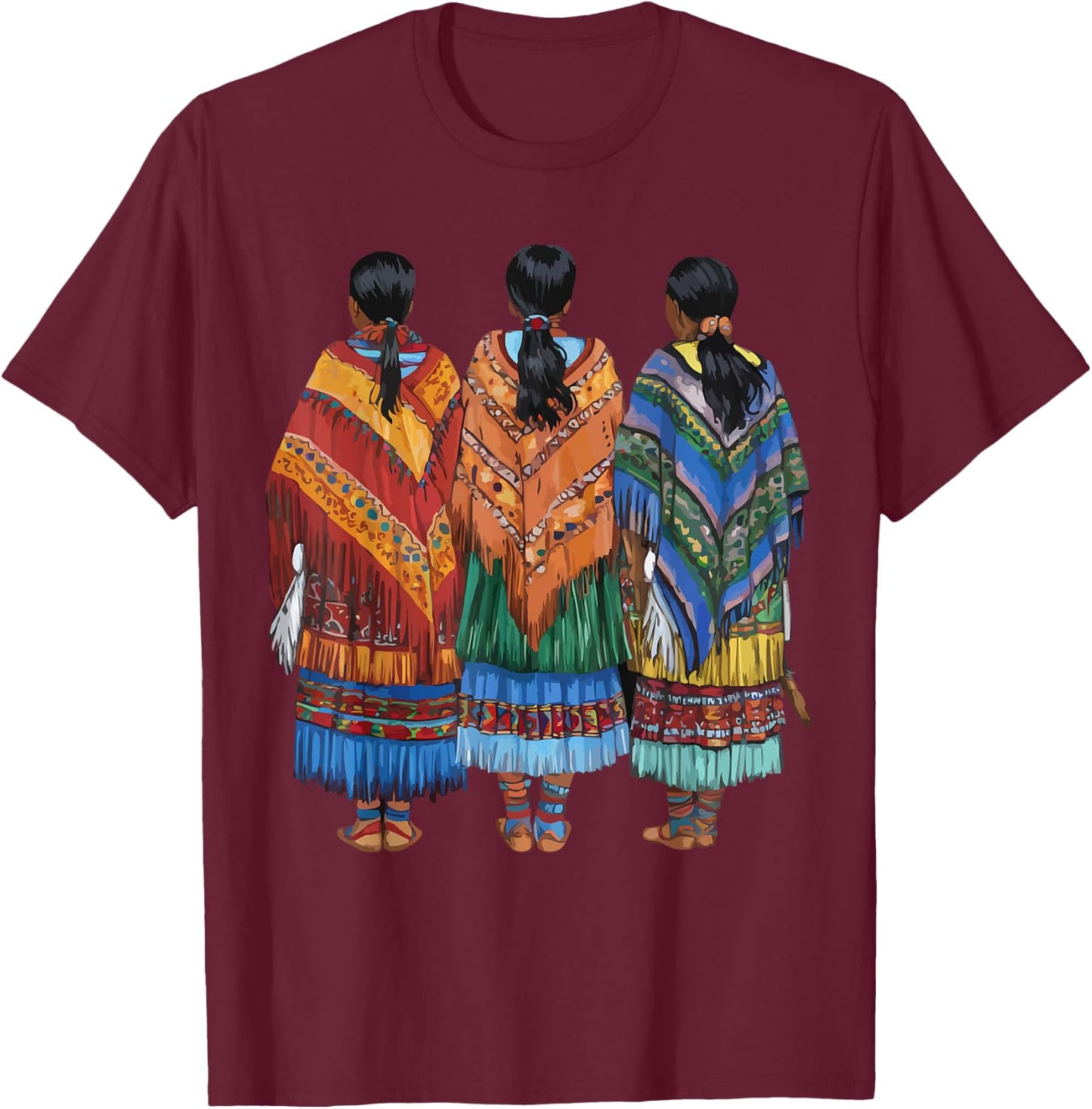 Indigenous People Mexico Native American Tarahumara Tribe T-Shirt - T-Shirt | Maroon