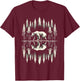 Bear Reflection Lake Outdoor Forest Trees Wildlife Nature T-Shirt - T-Shirt | Maroon