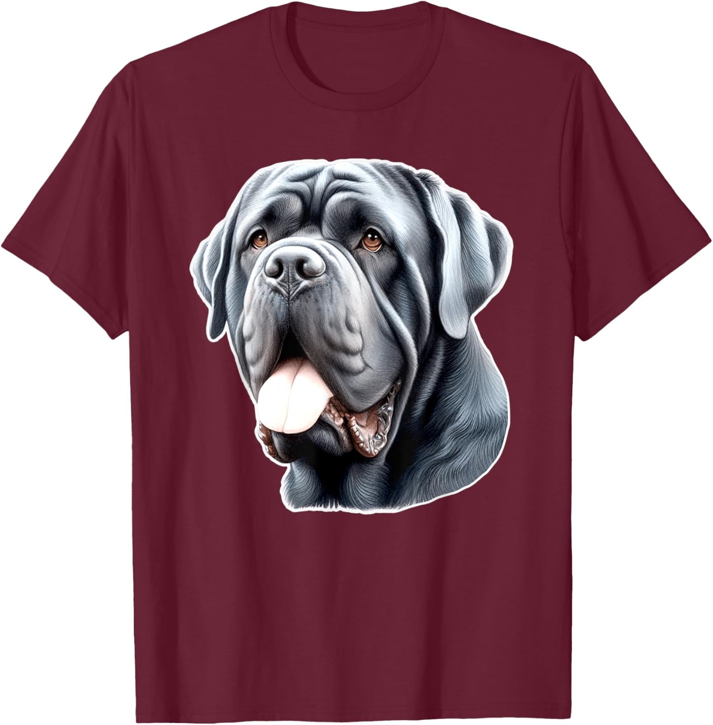 Neapolitan Mastiff Dog Men Women Kids T-Shirt - T-Shirt | Maroon