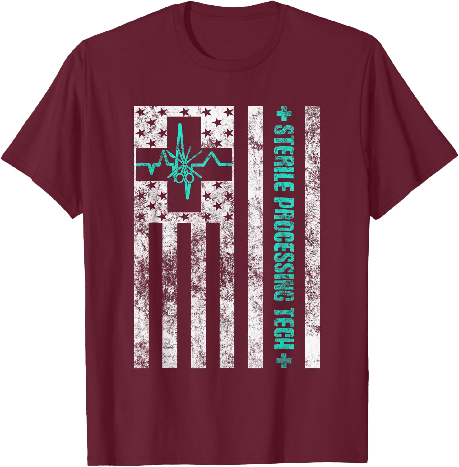 Sterile Processing Technician CRCST Sterile Preparation Tech T-Shirt - T-Shirt | Maroon