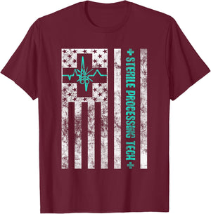Sterile Processing Technician CRCST Sterile Preparation Tech T-Shirt - T-Shirt | Maroon