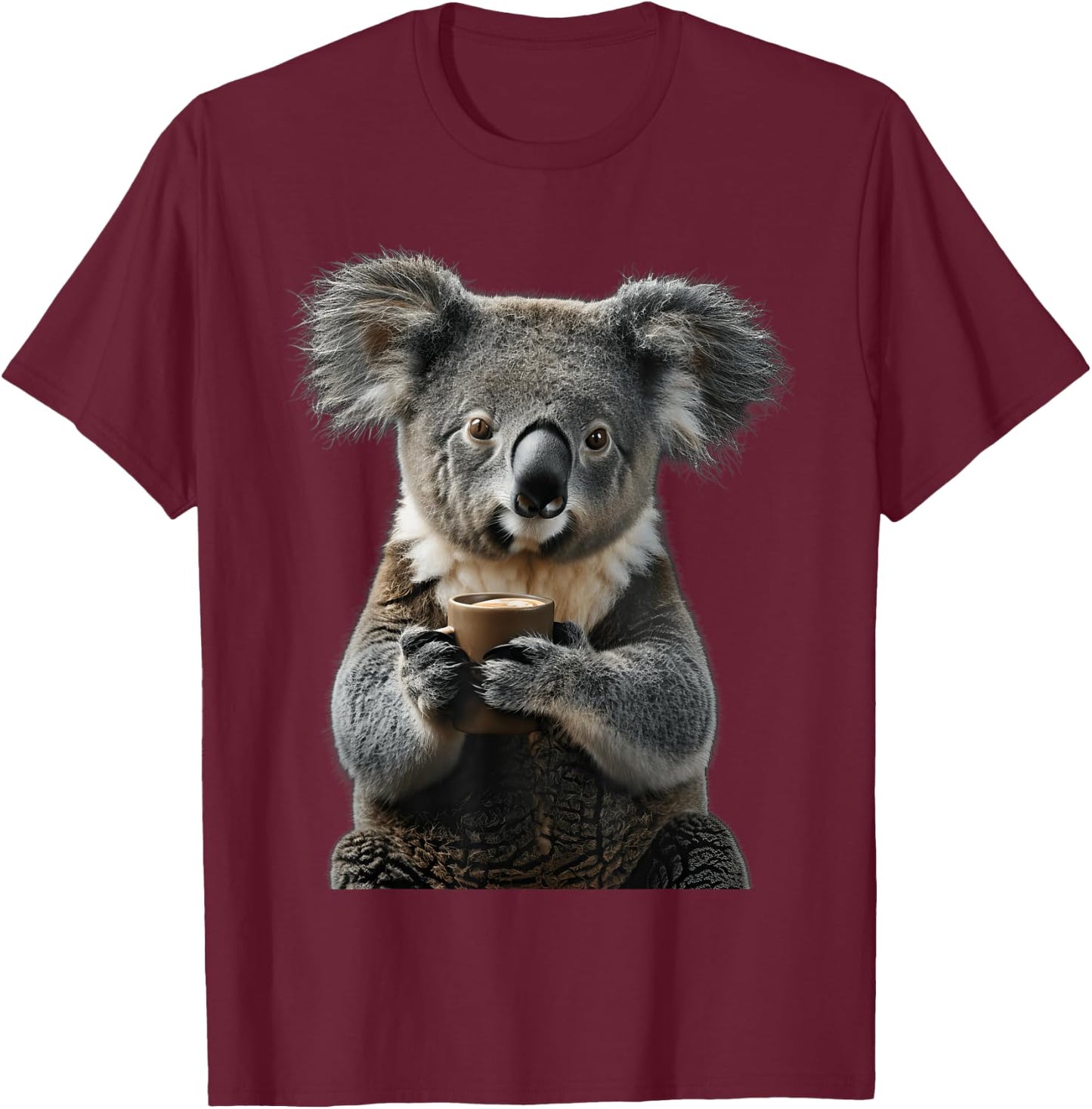 Koala Coffee T-Shirt - T-Shirt | Maroon