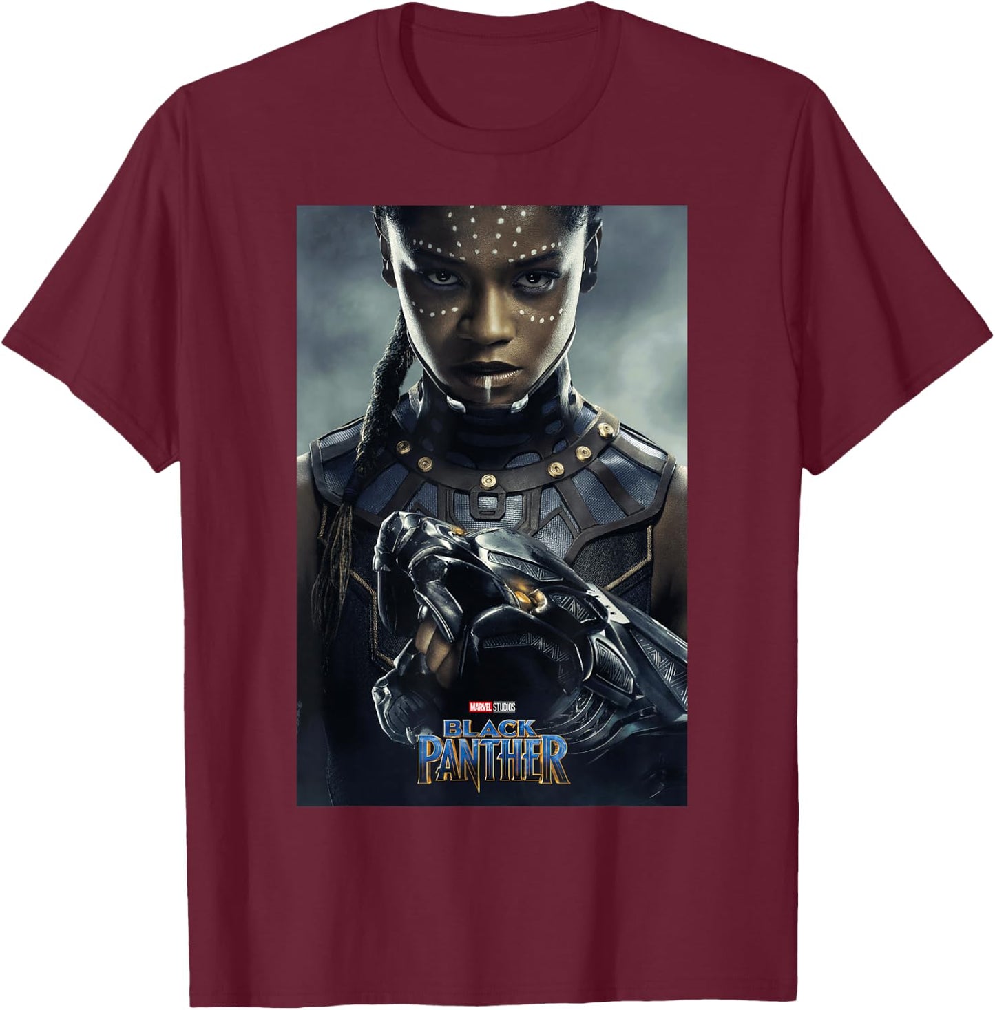 Marvel Black Panther Movie Shuri Poster Graphic T-Shirt - T-Shirt | Maroon