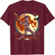 Halloween Baseball Skeleton Halloween T-Shirt - T-Shirt | Maroon