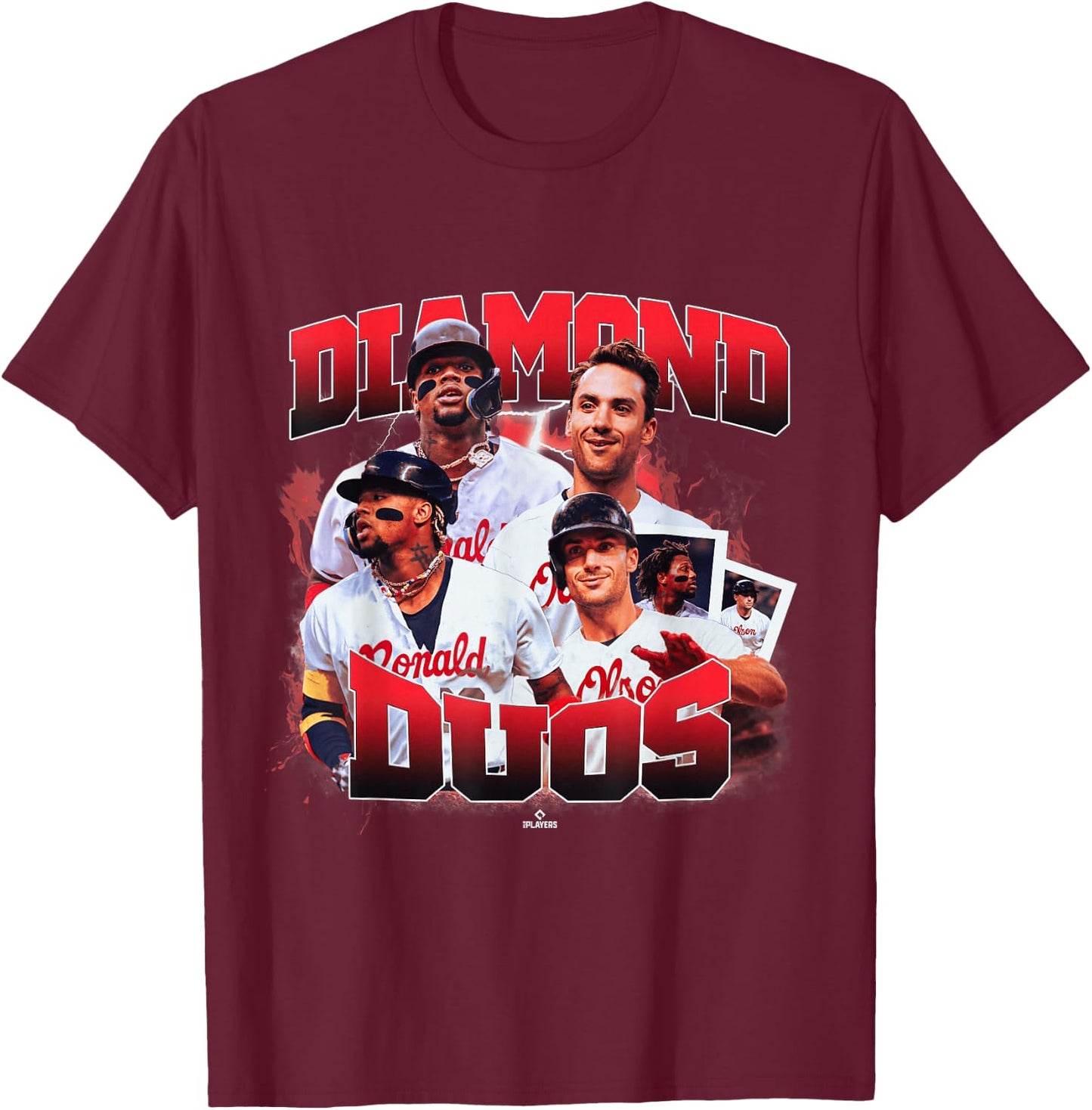 Ronald Acuna Jr. & Matt Olson | Atlanta Duos | MLBDDUO4005 T-Shirt - T-Shirt | Maroon