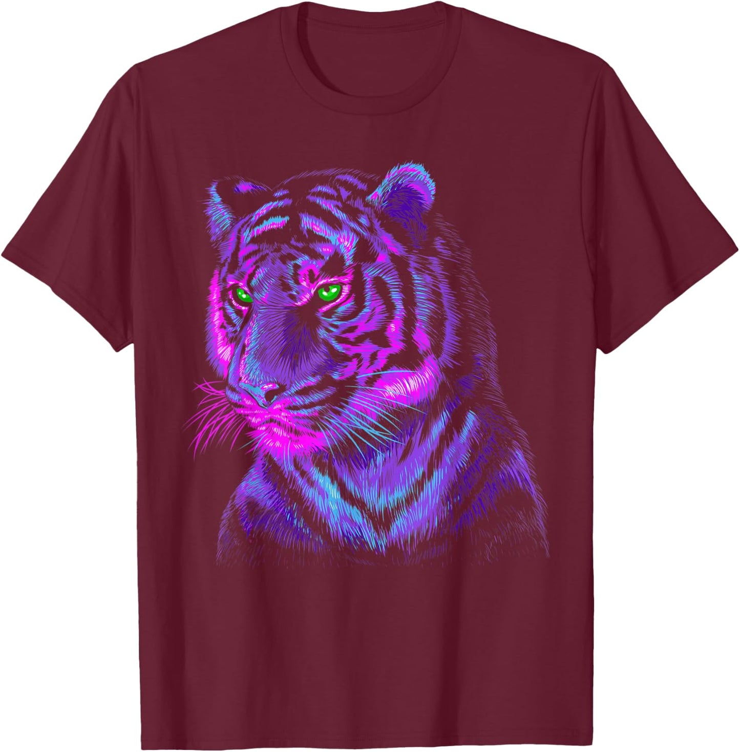 Lilac tiger T-Shirt - T-Shirt | Maroon