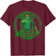 DC Comics The Green Lantern Distressed Portrait Small T-Shirt - T-Shirt | Maroon