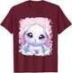 Cute Snow Rabbit Snow Bunny T-Shirt - T-Shirt | Maroon