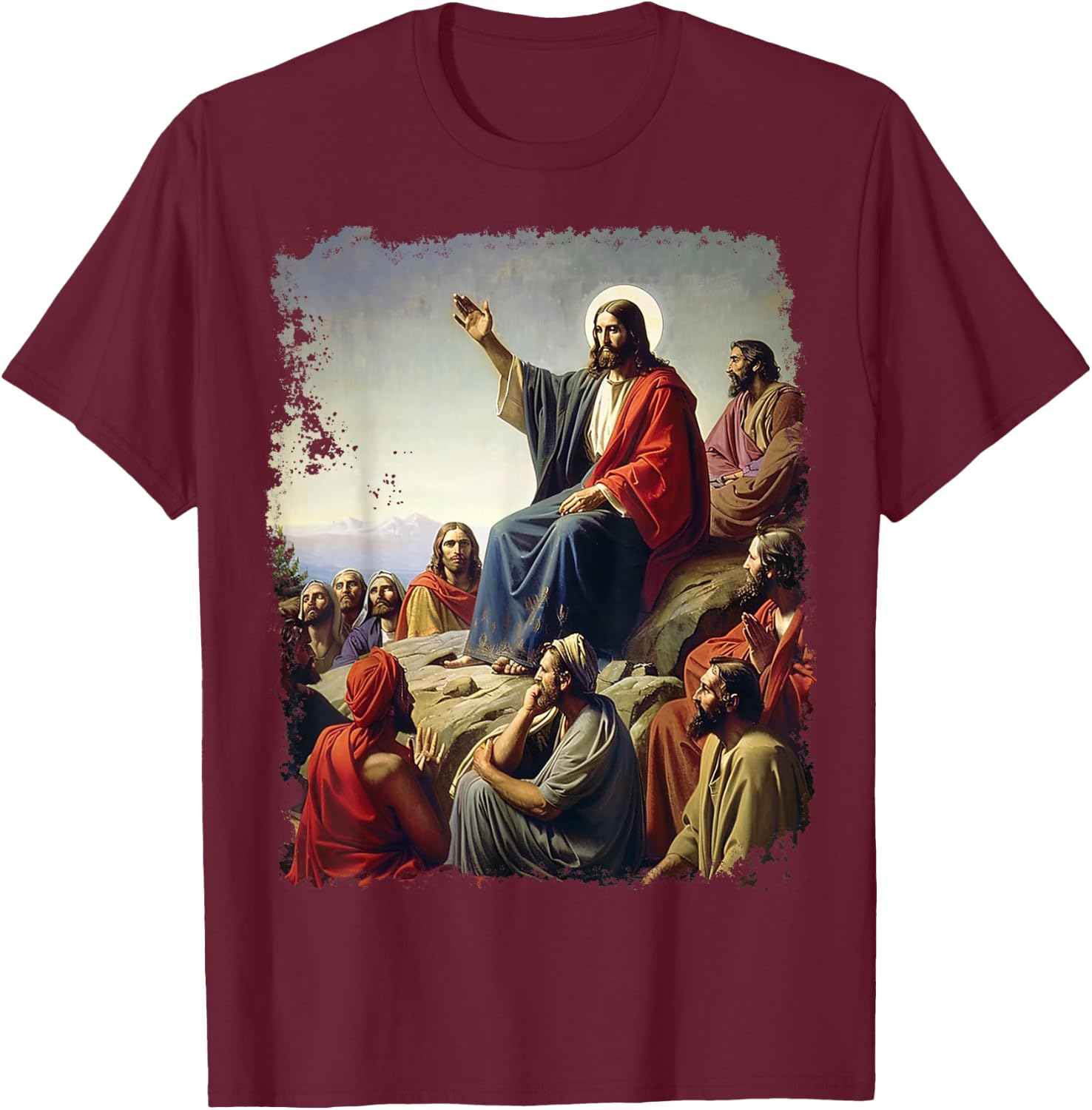 Apostle Disciple Jesus Christ Art T-Shirt - T-Shirt | Maroon