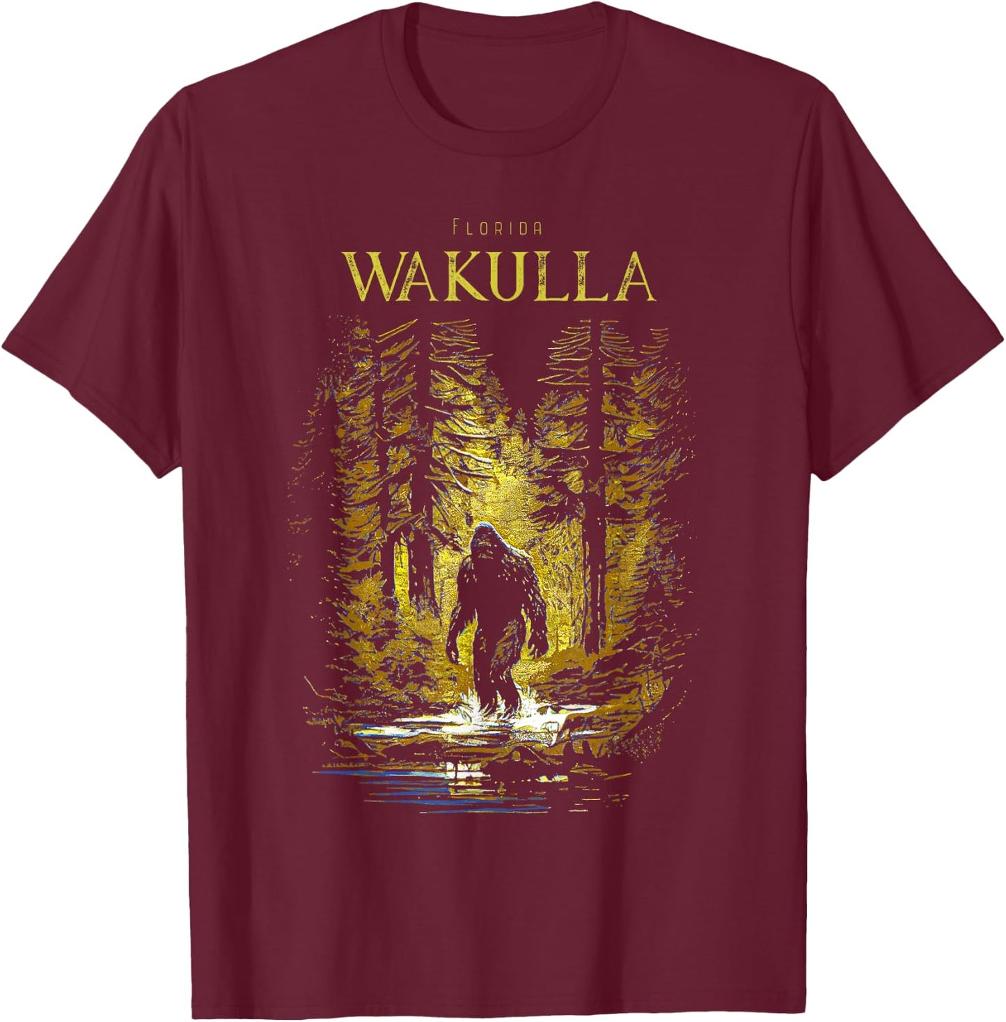 Wakulla Florida T-Shirt - T-Shirt | Maroon