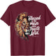 Blessed Christian God Jesus Faith Bible Verse Jeremiah Lion T-Shirt - T-Shirt | Maroon