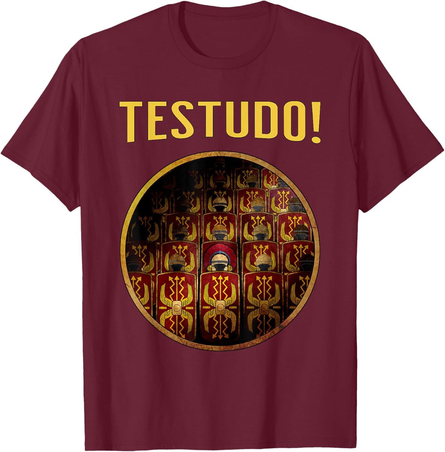 Roman Legions Testudo Ancient Roman Legionaries T-Shirt - T-Shirt | Maroon