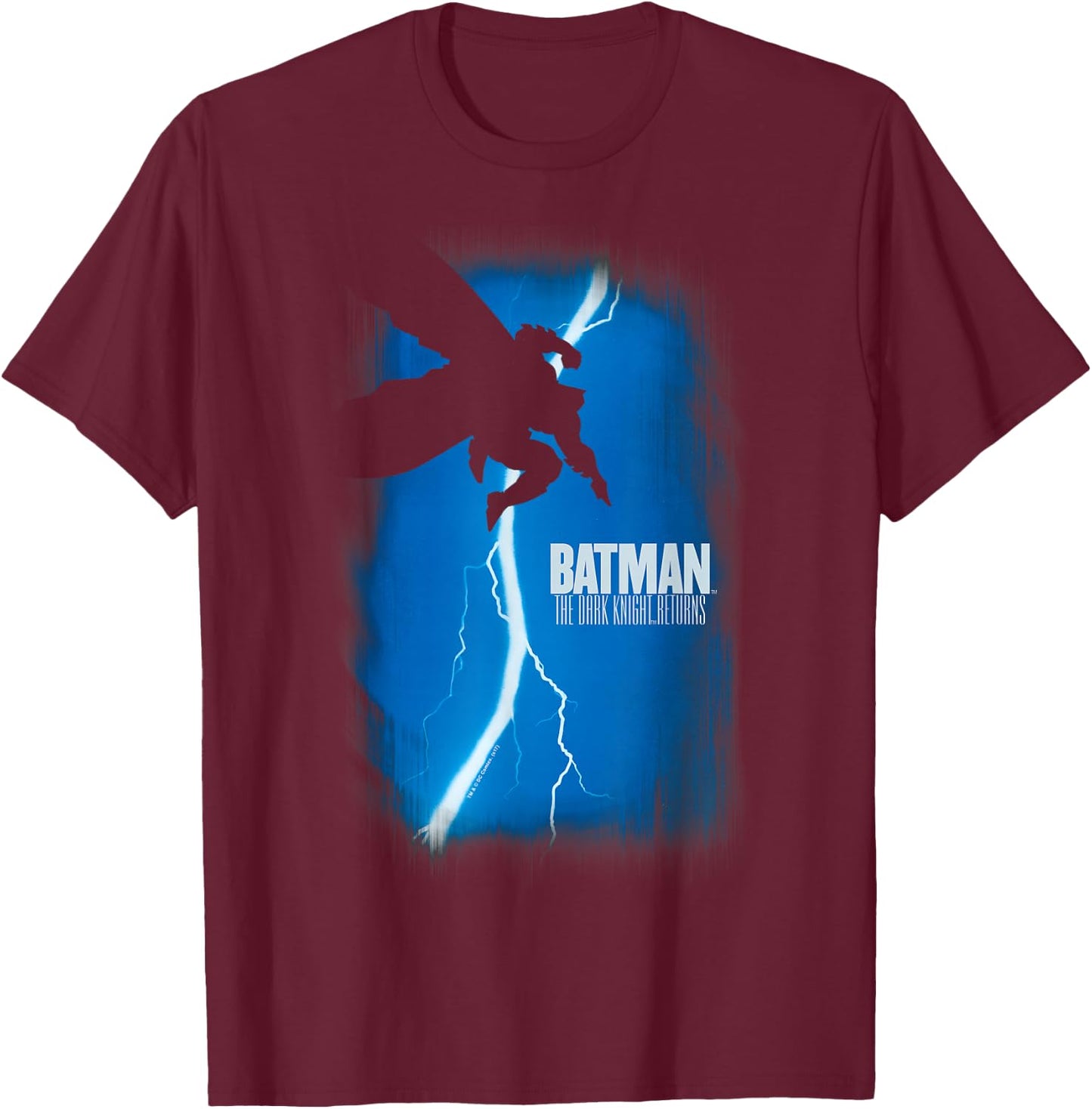 Batman The Dark Knight Returns Cover T-Shirt - T-Shirt | Maroon