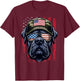 4th July Cane Corso USA Flag Dad Father America Men Boys T-Shirt - T-Shirt | Maroon