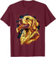 Pizza Dog I Space Dog eating Pizza T-Shirt - T-Shirt | Maroon