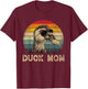Vintage Duck Mom Duck Lovers Mommy Mother's Day T-Shirt - T-Shirt | Maroon