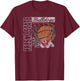 Fresno State Bulldogs Vintage Basketball 90's Navy T-Shirt - T-Shirt | Maroon