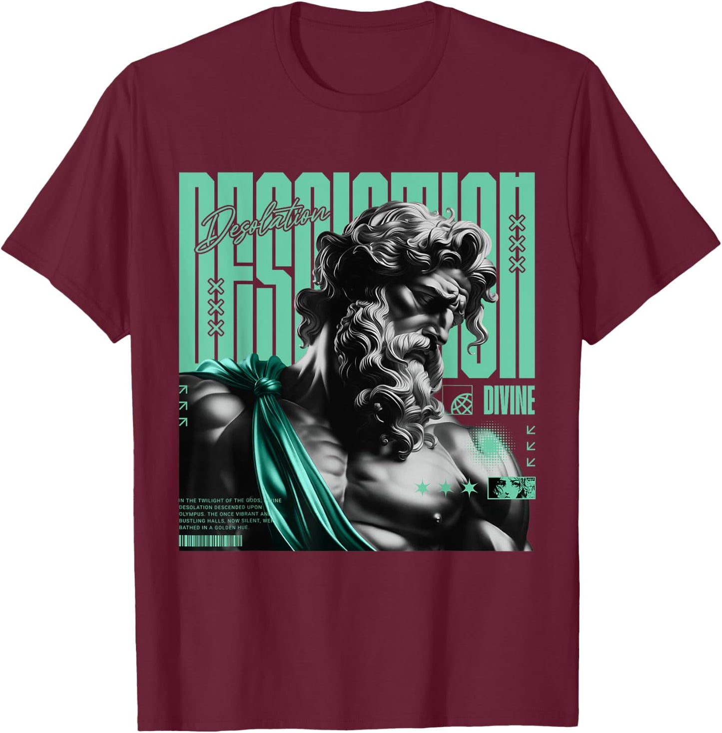 Desolation Retro Green Glow 1s Matching Women T-Shirt - T-Shirt | Maroon