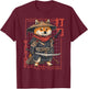 The Samurai Shiba Inu T-Shirt - T-Shirt | Maroon