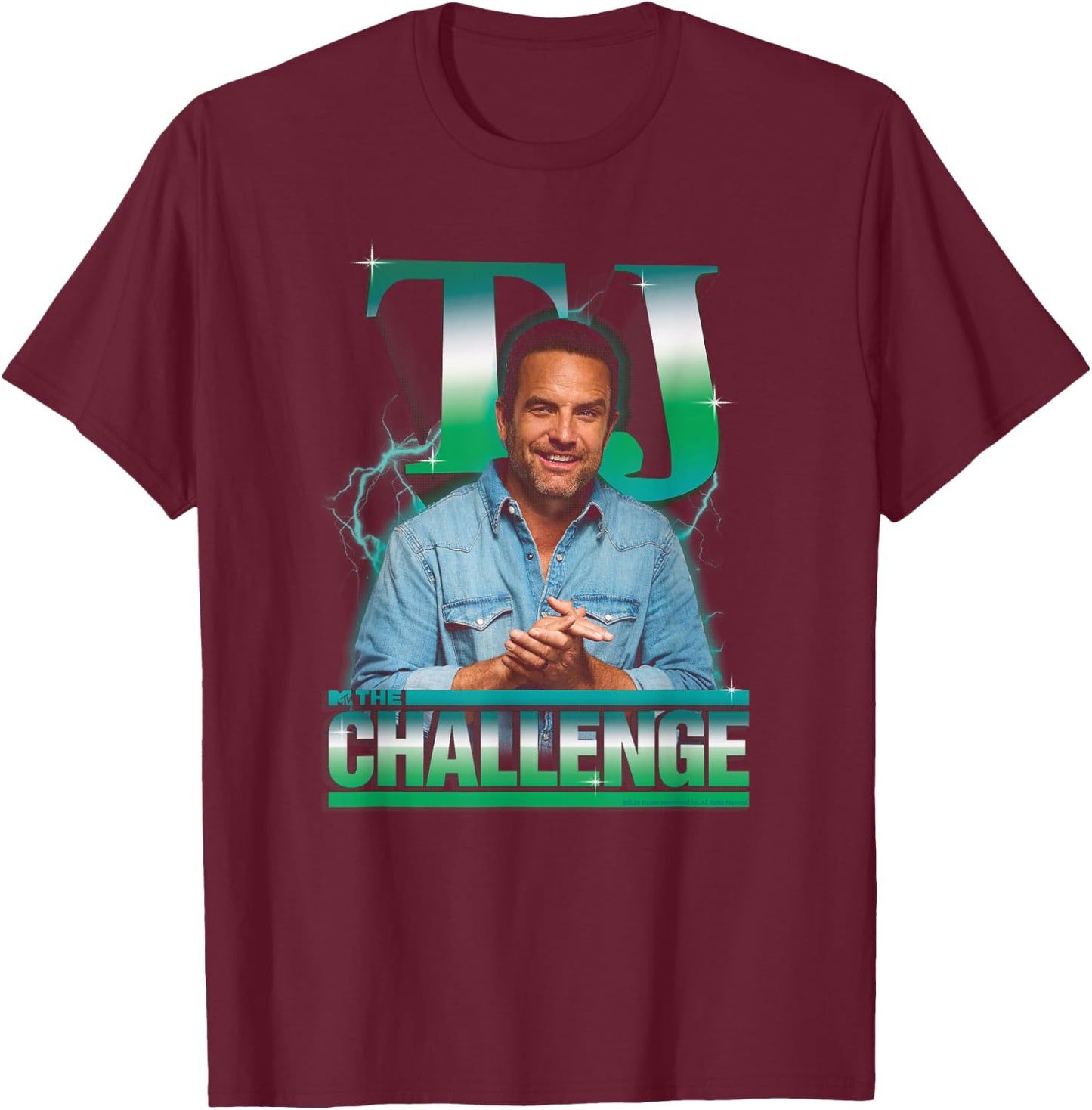 The Challenge TJ Heartthrob Officially Licensed T-Shirt - T-Shirt | Maroon