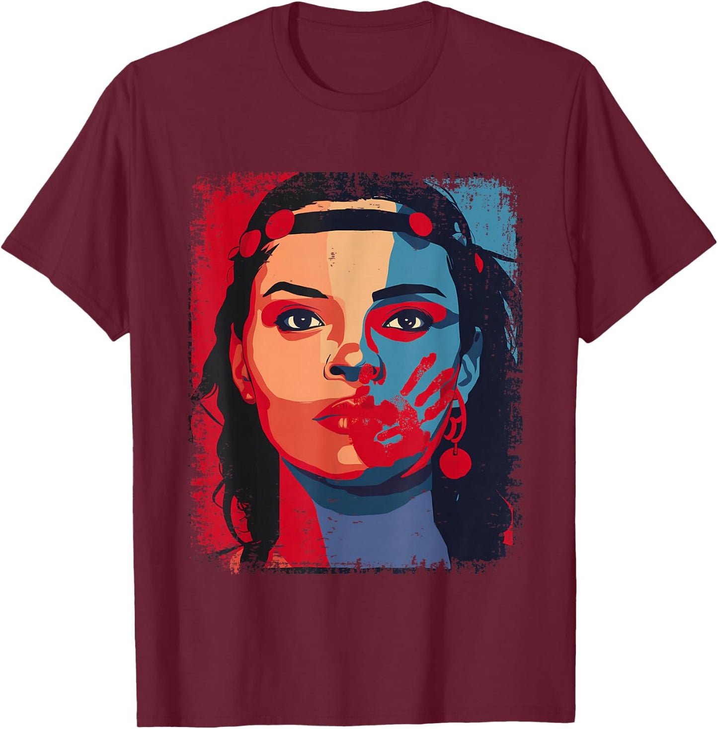Honor Awareness I Wear Red For My Sister T-Shirt - T-Shirt | Maroon