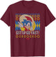 Sonic The Hedgehog Christmas Gotta Go Fast! Ugly Sweater T-Shirt - T-Shirt | Maroon