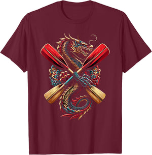 Dragonboat Dragon Boat Racing Dragon Boat Festival T-Shirt - T-Shirt | Maroon