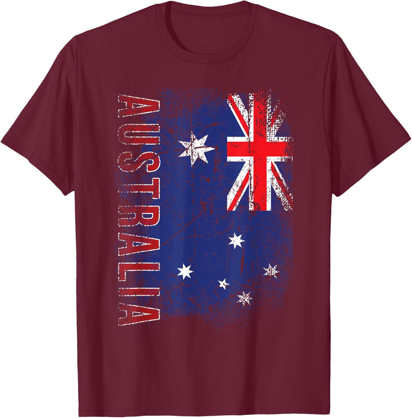 Flag Of Australia Day Australian Love Australia T-Shirt - T-Shirt | Maroon